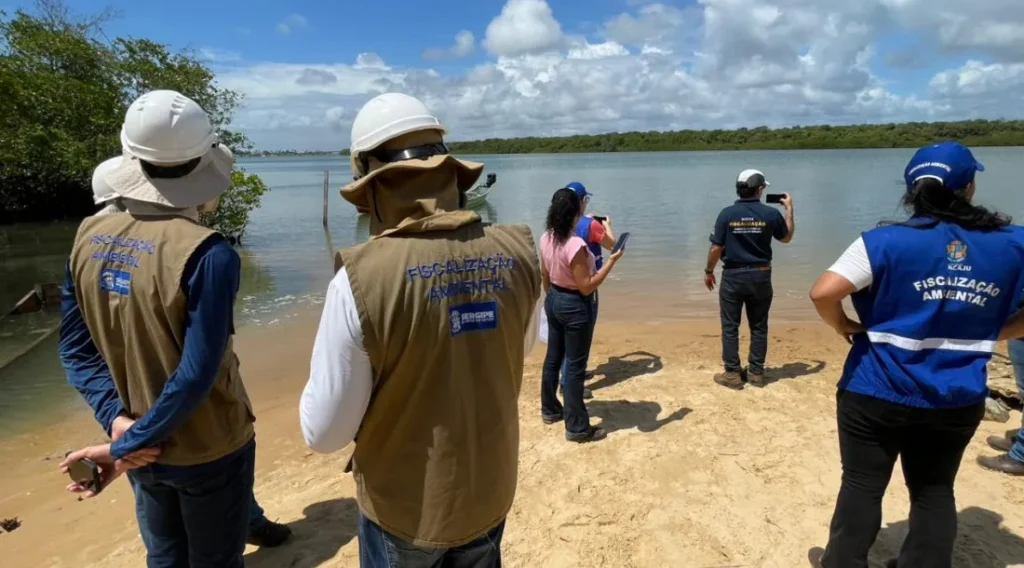 Adema lidera fiscalização conjunta em obra de macrodrenagem na Zona de Expansão de Aracaju