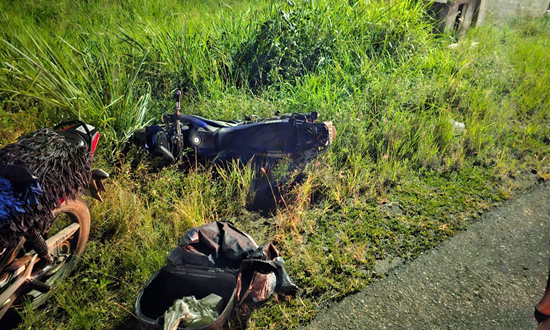 Motociclista fica ferido após colisão frontal na SE-270, em Lagarto