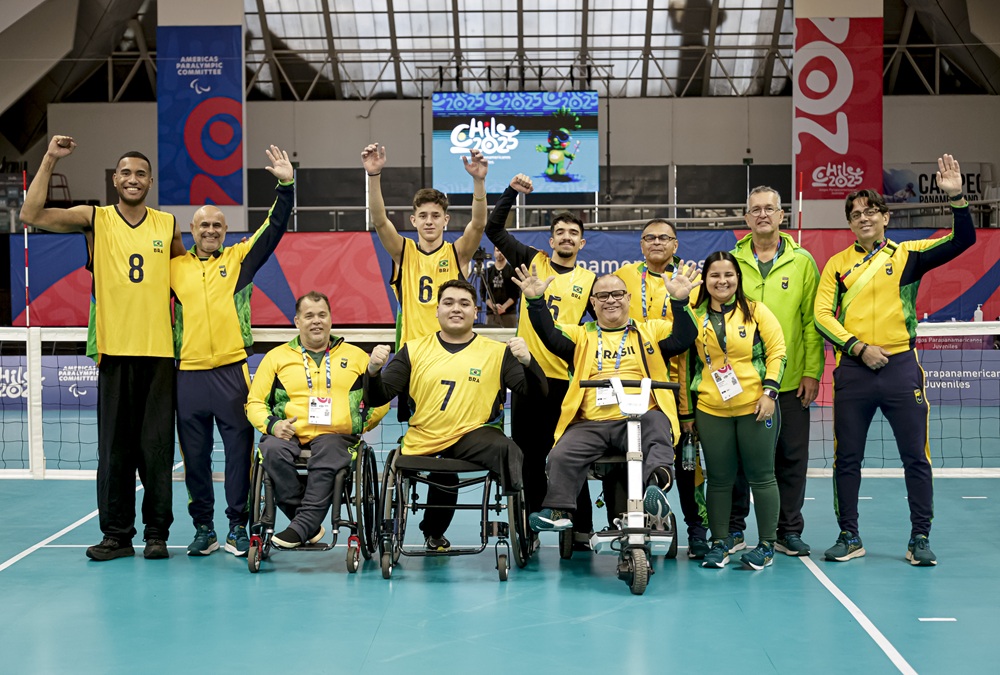 Brasil brilha na estreia do vôlei sentado nos Jogos Parapan-americanos de Jovens