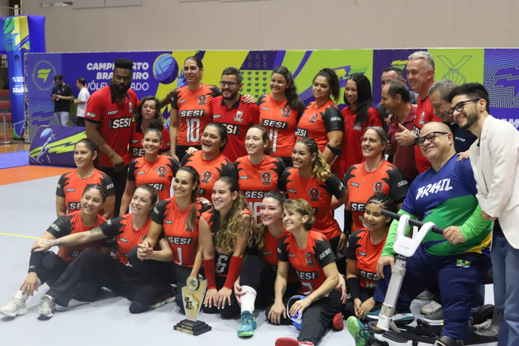 Sesi conquista o título do Campeonato Brasileiro de Vôlei Sentado Feminino 2025