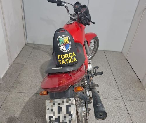 Força Tática do 3º BPM prende suspeito com motocicleta adulterada em Itabaiana