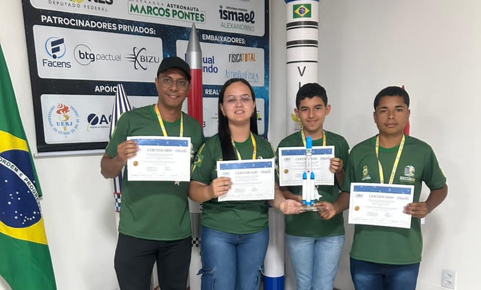 Alunos da rede municipal de Macambira conquistam o primeiro lugar na 80ª Olimpíada Brasileira de Foguetes