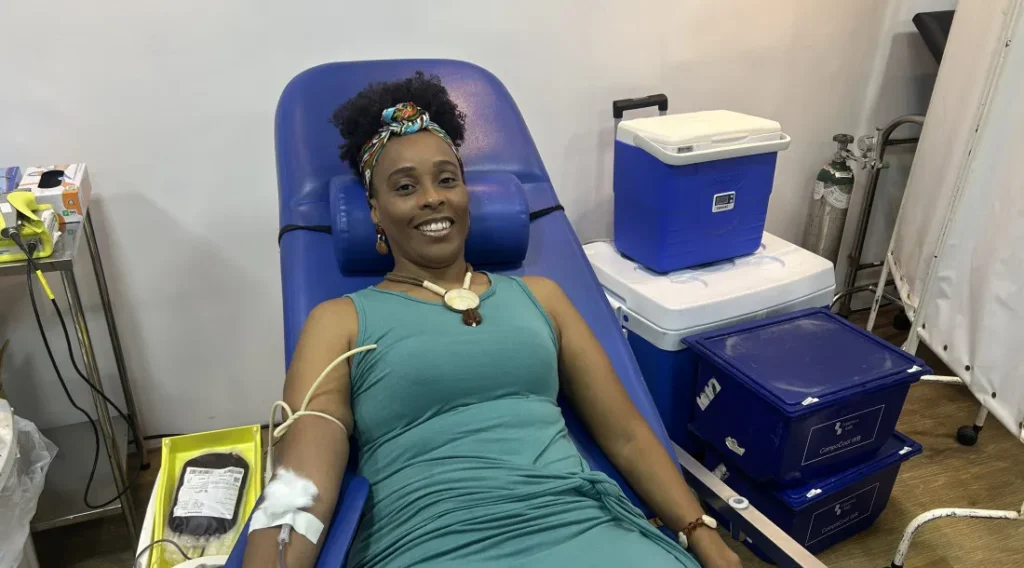 Posto temporário do Hemose no Shopping Jardins facilita acesso e registra 220 doações de sangue