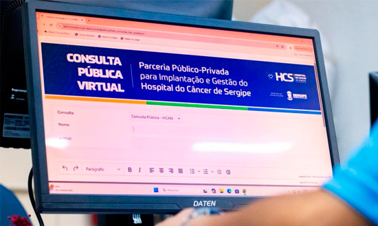 Governo de Sergipe abre consulta pública de 30 dias sobre PPP do Hospital do Câncer