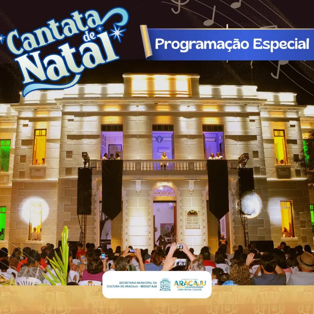 Cantatas de Natal ocuparão sacadas do Palácio-Museu Luiz Antônio Barreto em Aracaju