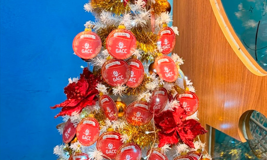 GACC inaugura Árvore de Natal e faz apelo por arrecadação de presentes para acolhidos da instituição