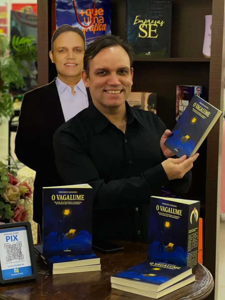 Jornalista e escritor Fredson Navarro lança livro ‘O Vagalume’ em Belo Horizonte