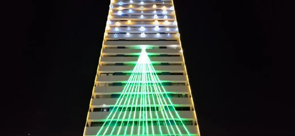 Edifício Maria Feliciana ganha iluminação natalina nesta quinta-feira em Aracaju