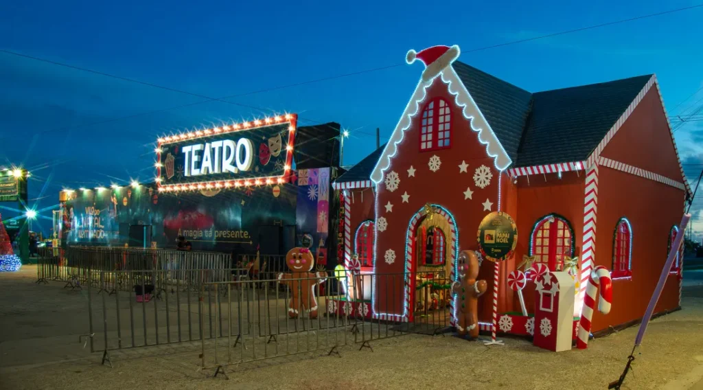 Vila do Natal Iluminado 2025 reabre teatro com 54 atrações sergipanas em Aracaju