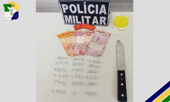 Mulher é presa com 86 pedras de crack em Santo Amaro das Brotas