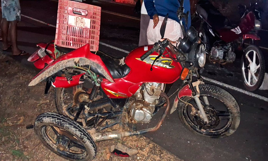 Duas vítimas fatais em acidente com duas motos e um carro na SE-230, em Siriri