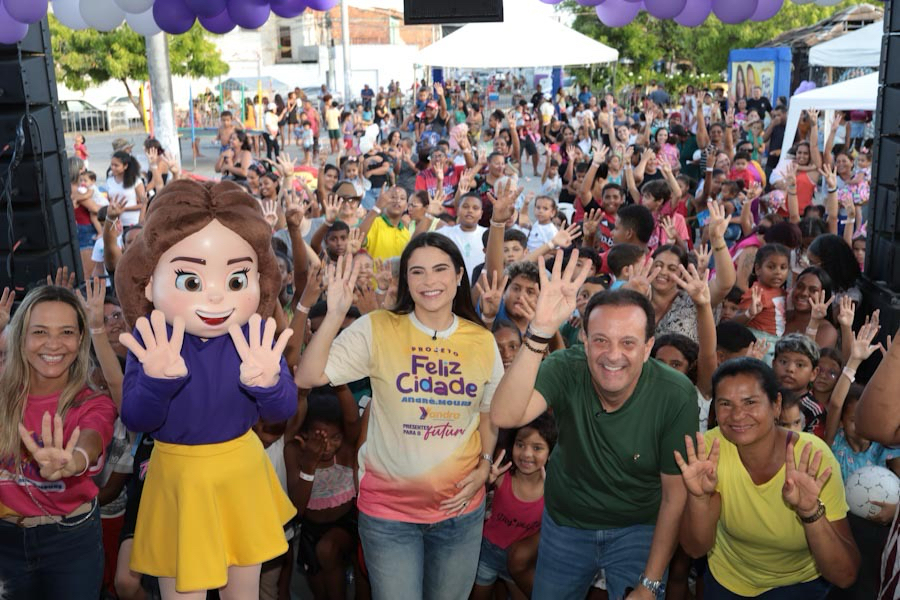 Programa FelizCidade leva dia de lazer às famílias do bairro Coroa do Meio
