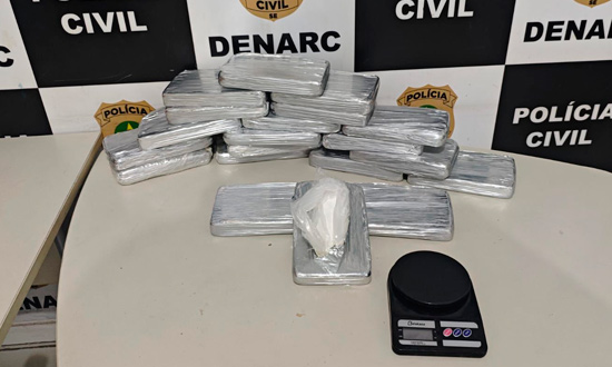 Polícia Civil apreende 20 kg de cocaína em residência no bairro Santa Maria, em Aracaju