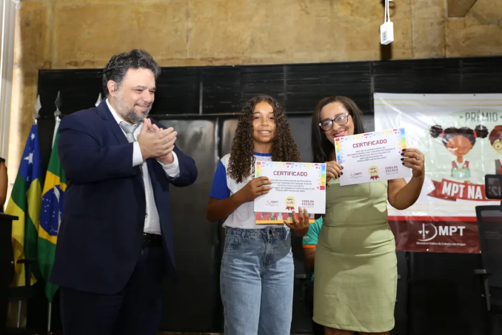 Estudantes de Sergipe são premiados no MPT na Escola 2025