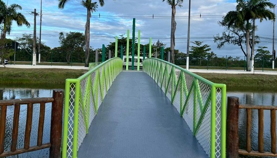 Parque da Sementeira ganha píer de 30 m² para apreciar o pôr do sol