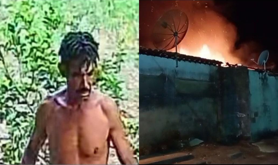 Polícia de Sergipe divulga foto de suspeito de agredir companheira e incendiar casa em Moita Bonita
