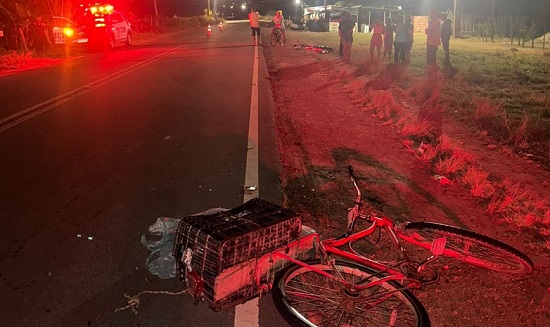 Ciclista de 66 anos morre após ser atropelado por motocicleta na SE-245, em Riachuelo