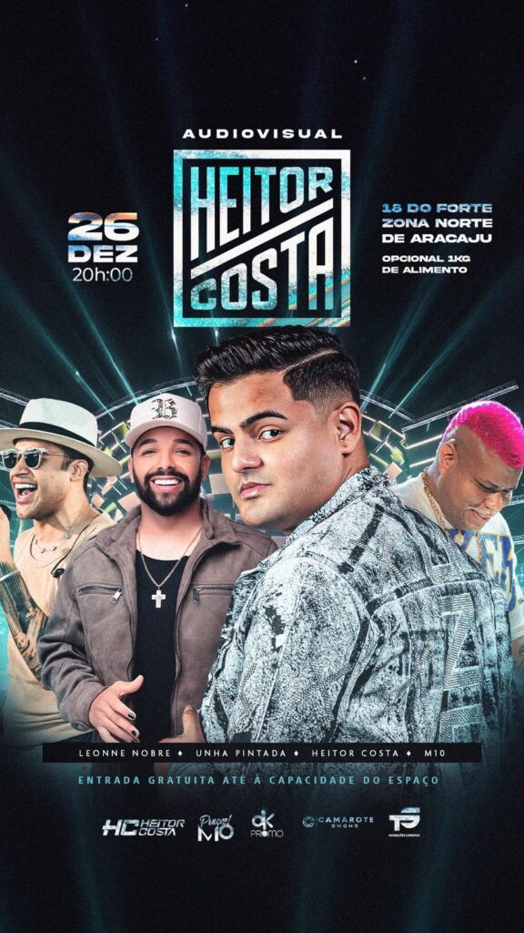 Heitor Costa e M10 gravam audiovisual na Zona Norte de Aracaju