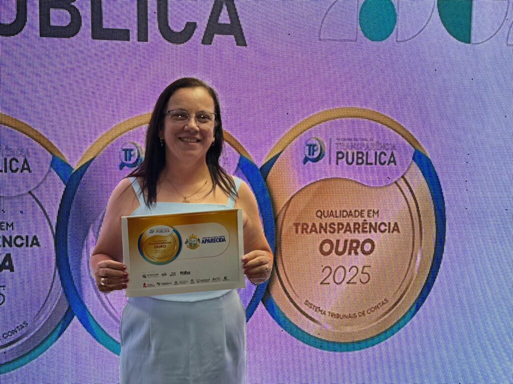 Aparecida recebe Selo Ouro em Transparência do Tribunal de Contas do Estado de Sergipe