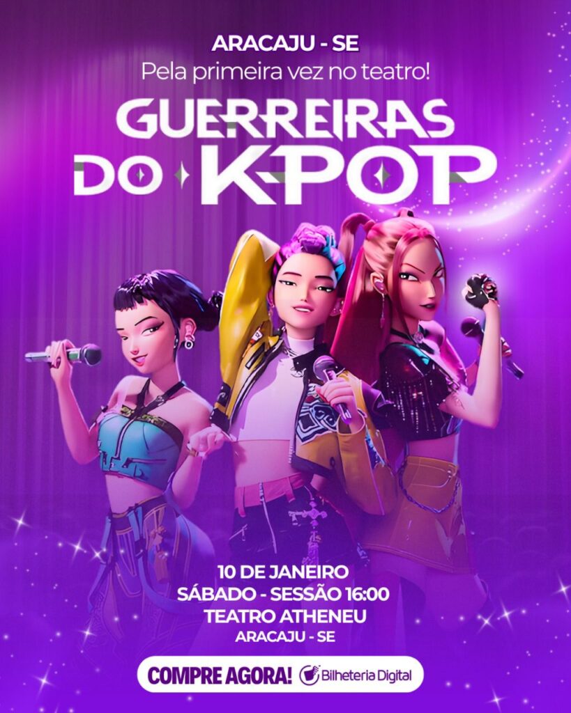 Guerreiras do K-Pop invadem o Teatro Atheneu em Aracaju com muita música e magia no dia 10/01