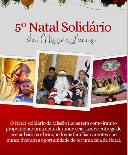 5º Natal Solidário da Missão Lucas leva amor e ceia especial para famílias carentes em Itabaiana