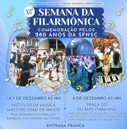 Patrimônio vivo: Filarmônica de Itabaiana celebra 280 anos com semana especial de concertos gratuitos