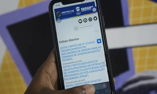 Fapitec destina R$ 1,19 milhão a editais de iniciação científica e pós-graduação em Sergipe