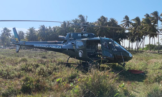 GTA/SSP usa helicóptero para conter incêndios e faz resgate aeromédico em Sergipe