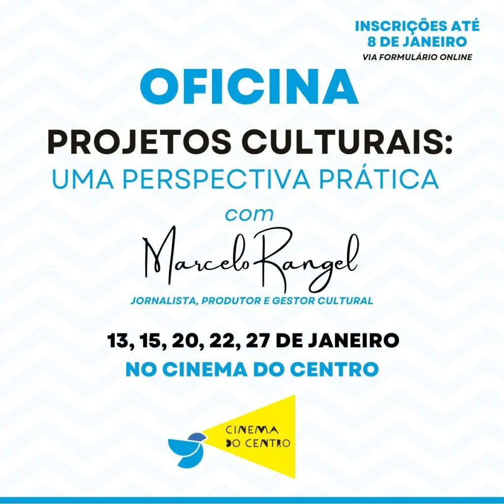 Cinema do Centro abre inscrições para oficina gratuita de projetos culturais