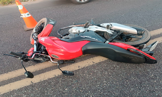 Motociclista fica ferido após queda na SE-270, em Salgado