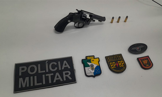Polícia Militar apreende revólver calibre .32 e três munições em Nossa Senhora do Socorro