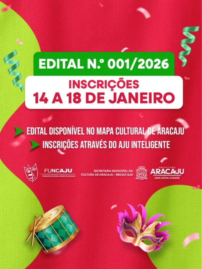 Prefeitura de Aracaju lança edital para apoiar 54 blocos de carnaval de rua