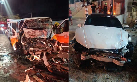DEPCA apura colisão entre carro dirigido por adolescente e van escolar em Aracaju