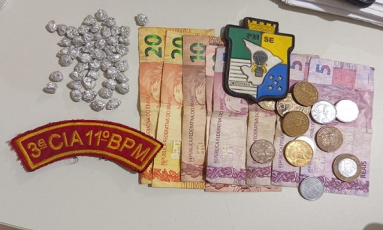 Homem é preso com 47 pedras de crack em Itabaianinha, no sul de Sergipe