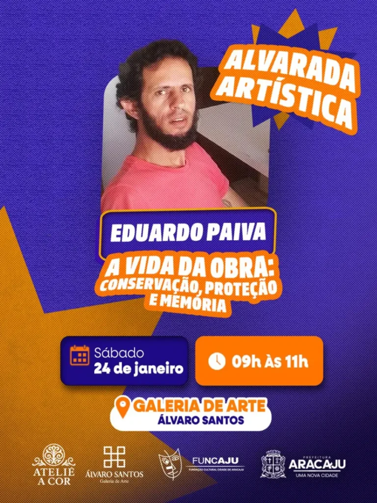 Galeria Álvaro Santos abre calendário de 2026 com primeira Alvarada Artística em Aracaju