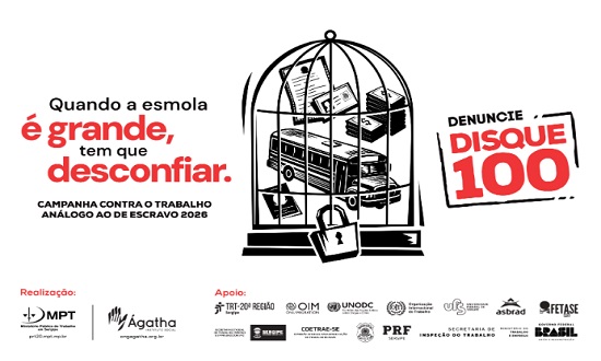 MPT-SE inicia campanha 2026 contra trabalho escravo com fórum e ações itinerantes em Sergipe