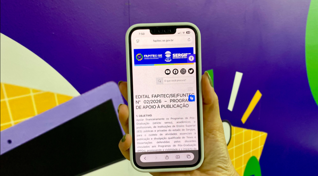 Fapitec/SE abre edital de R$ 190 mil para apoiar publicação de teses e dissertações