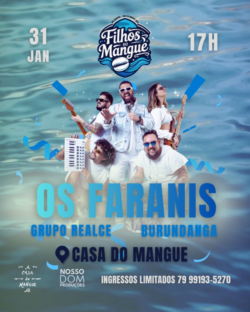 Casa do Mangue abre pré-Carnaval em Aracaju com a festa Filhos do Mangue e três atrações