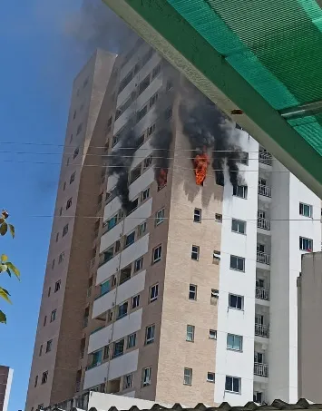 Incêndio em apartamento no bairro Luzia, em Aracaju, é controlado sem feridos