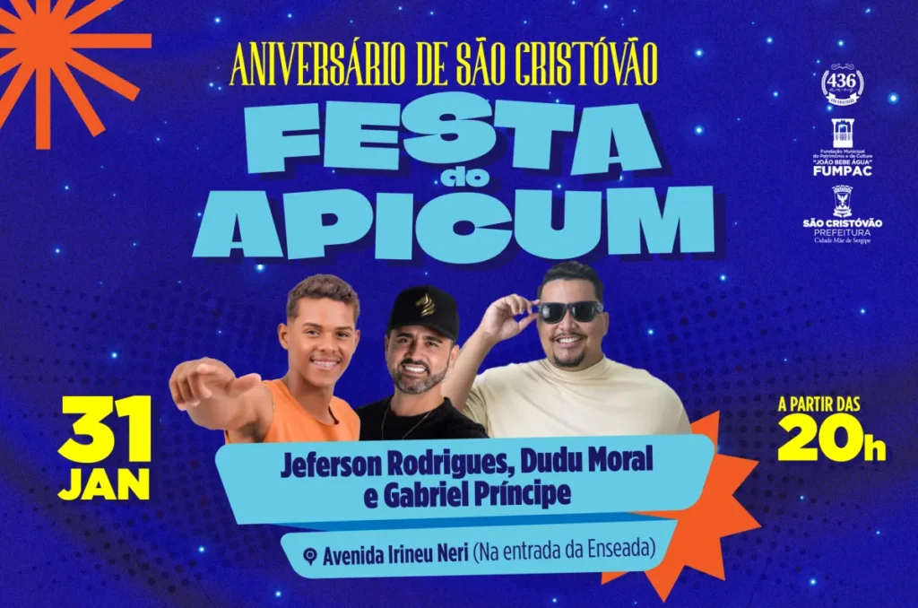 Festa do Apicum encerra celebrações pelos 436 anos de São Cristóvão neste sábado