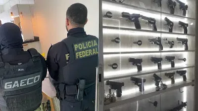 PF mira policiais militares em operação contra comércio ilegal de armas no Nordeste