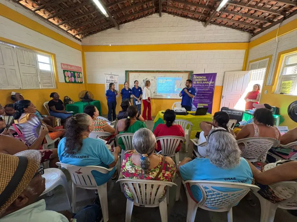 Procon Aracaju leva palestra sobre golpes digitais a idosos do Lamarão