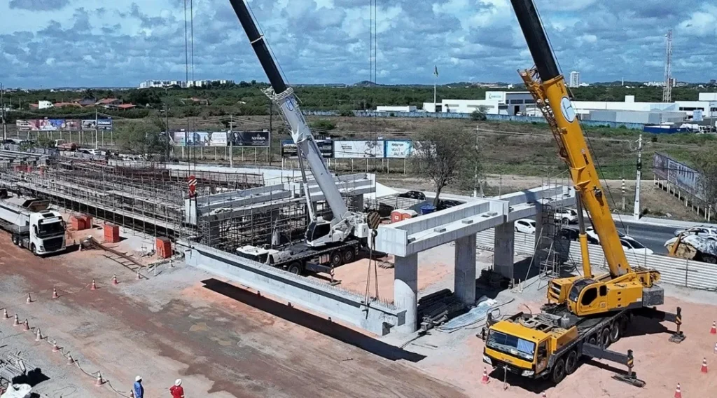 Viaduto de 180 m no Complexo Senadora Maria do Carmo avança e anima moradores de Aracaju