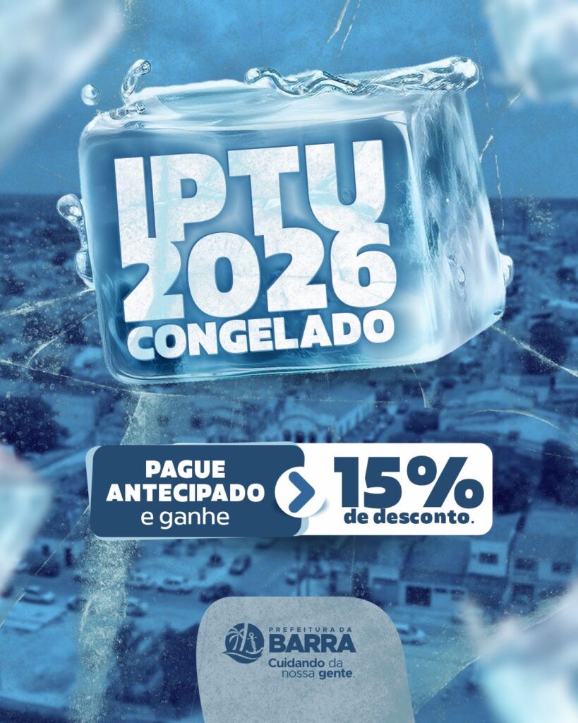 Prefeitura da Barra dos Coqueiros congela valor do IPTU e garante 15% de desconto no pagamento antecipado