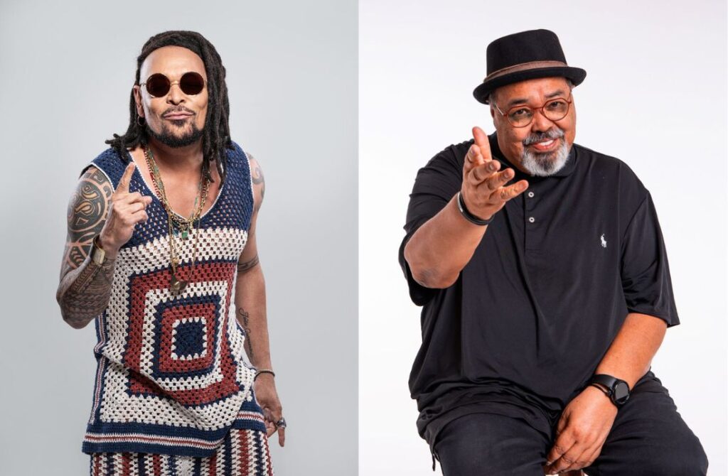 Jau e Jorge Aragão na contagem regressiva para o show em Aracaju 
