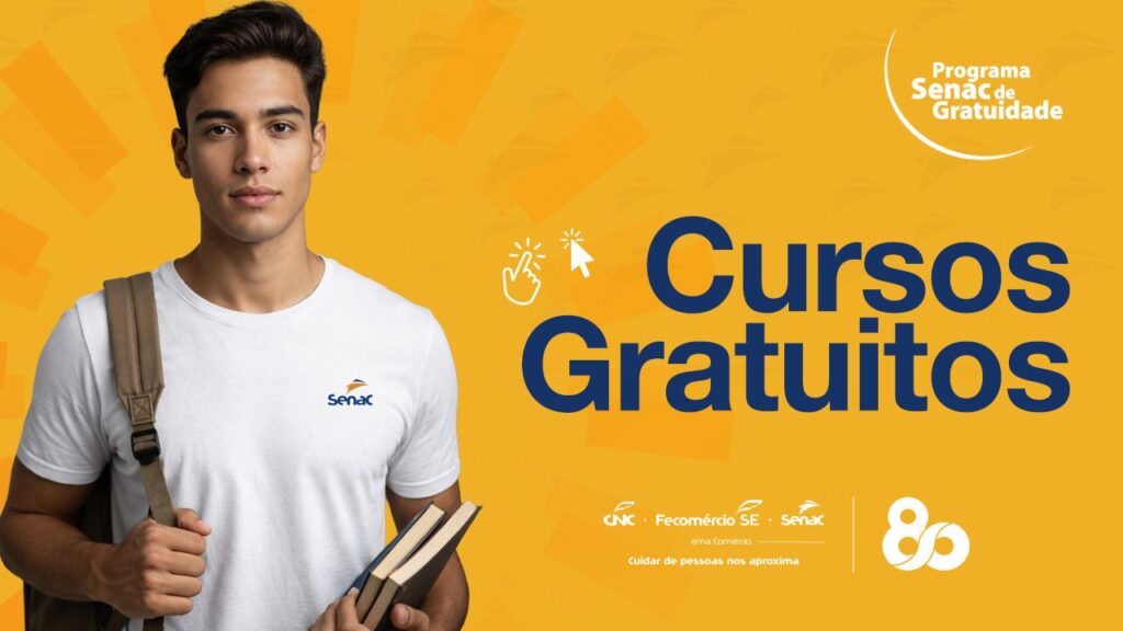 Senac Sergipe abre inscrições para 33 cursos gratuitos em três unidades do estado