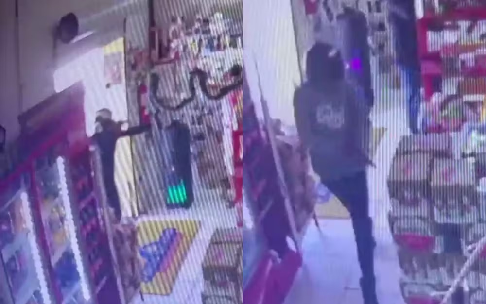 Prejuízo de R$ 60 mil: Câmera flagra assalto a minimercado na Zona Sul de Aracaju