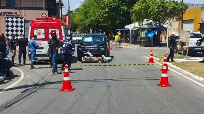 Acidente fatal em Nossa Senhora do Socorro: passageira de moto morre no Bairro Albano Franco