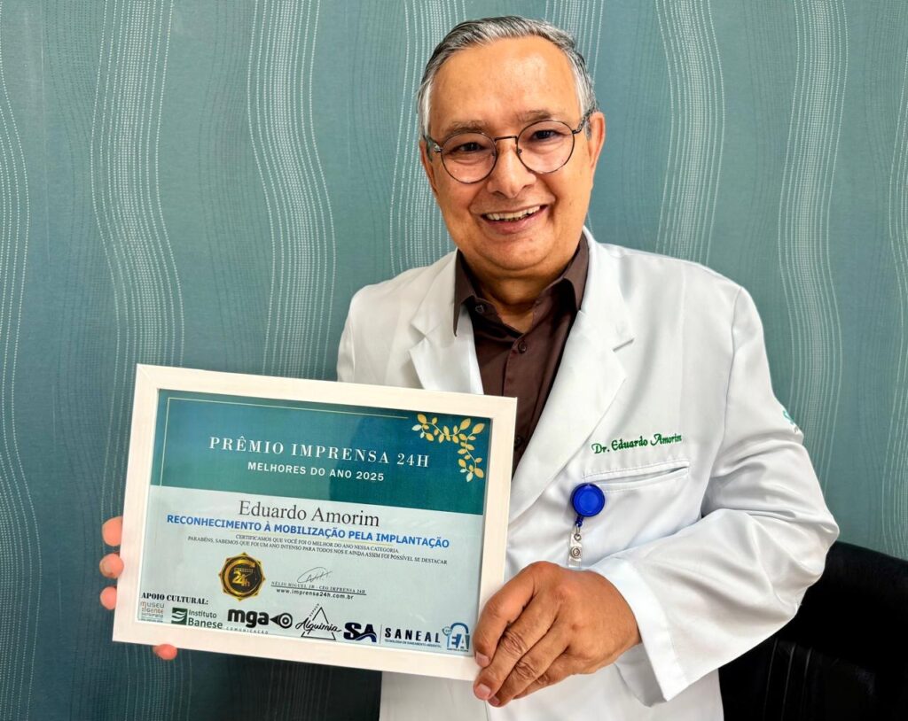Eduardo Amorim é homenageado pela luta em defesa do Hospital do Câncer