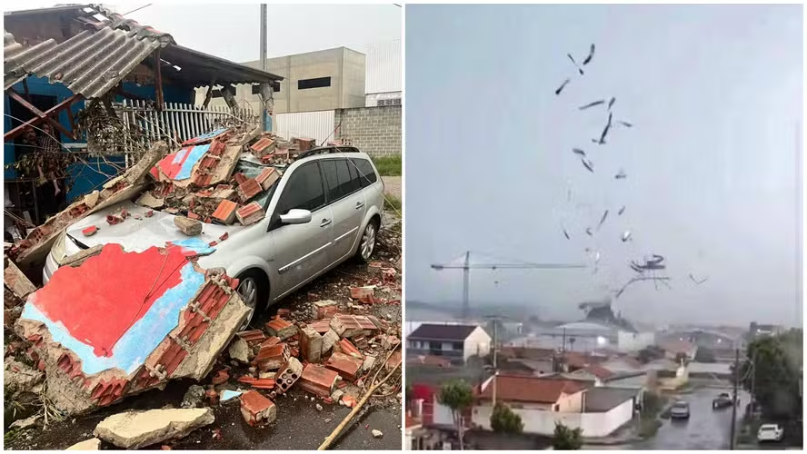 Tornado F2 Arrasa São José dos Pinhais e Choca o Sul do Brasil